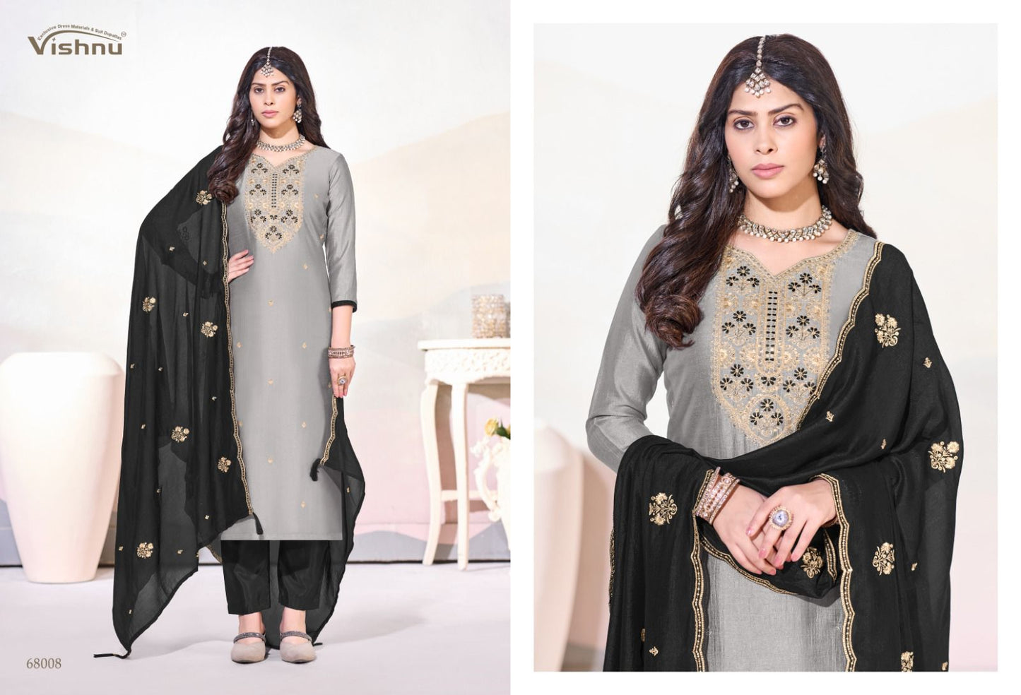 Arunika Vishnu Impex Vichitra Silk Pant Style Suits Manufacturer