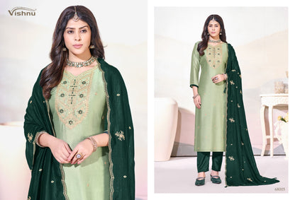 Arunika Vishnu Impex Vichitra Silk Pant Style Suits Manufacturer