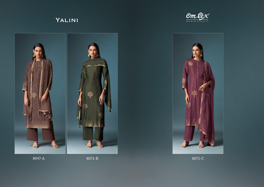 Yalini Omtex Silk Pant Style Suits Supplier
