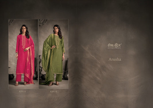 Arusha Omtex Silk Pant Style Suits Exporter