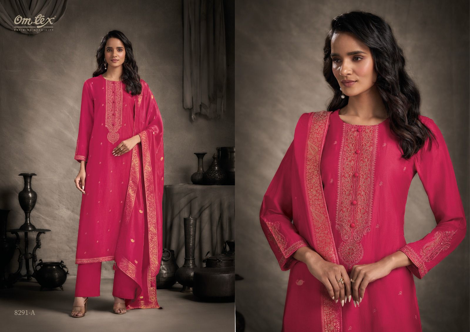 Arusha Omtex Silk Pant Style Suits Exporter