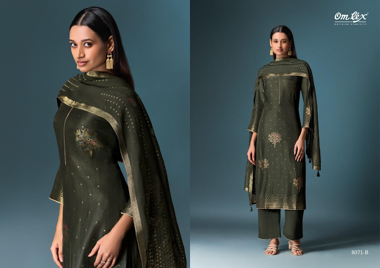 Yalini Omtex Silk Pant Style Suits Supplier