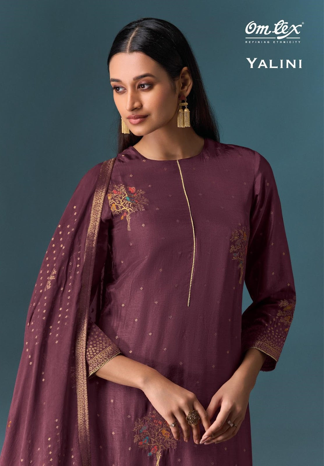 Yalini Omtex Silk Pant Style Suits Supplier