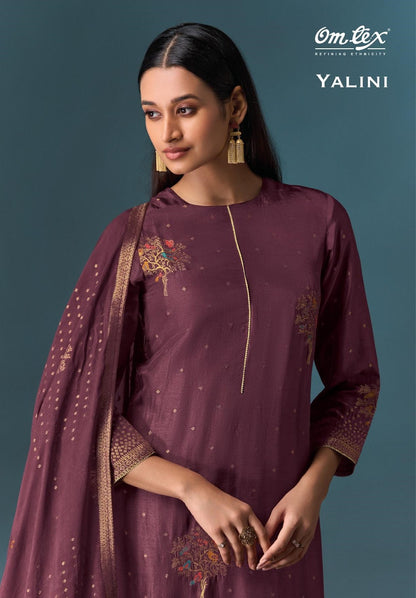 Yalini Omtex Silk Pant Style Suits Supplier