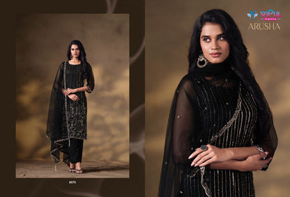 Arusha Vipul Heavy Net Pant Style Suits Wholesale Price