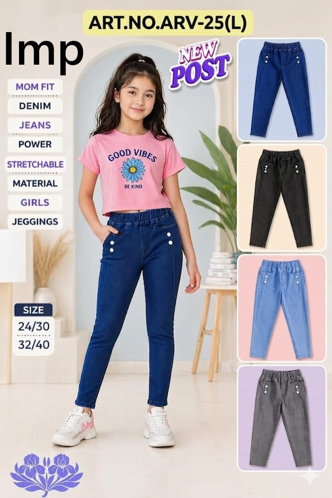 Arv 25 L Denim Jeans Imp Girls Pant Supplier India