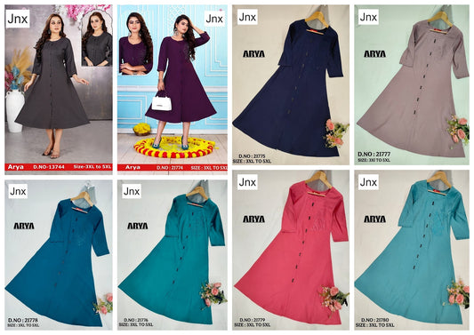 Arya 1303 Jnx Plus Size Kurtis Wholesaler Gujarat