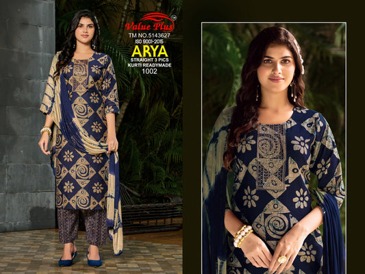Arya Value Plus Vetican Readymade Pant Style Suits Wholesaler Gujarat