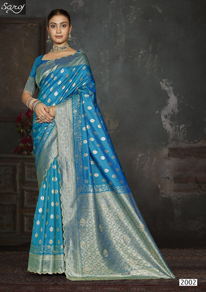 Arzoo Silk Jharkan Vol 2 Saroj Sarees Manufacturer Ahmedabad