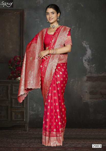 Arzoo Silk Jharkan Vol 2 Saroj Sarees Manufacturer Ahmedabad