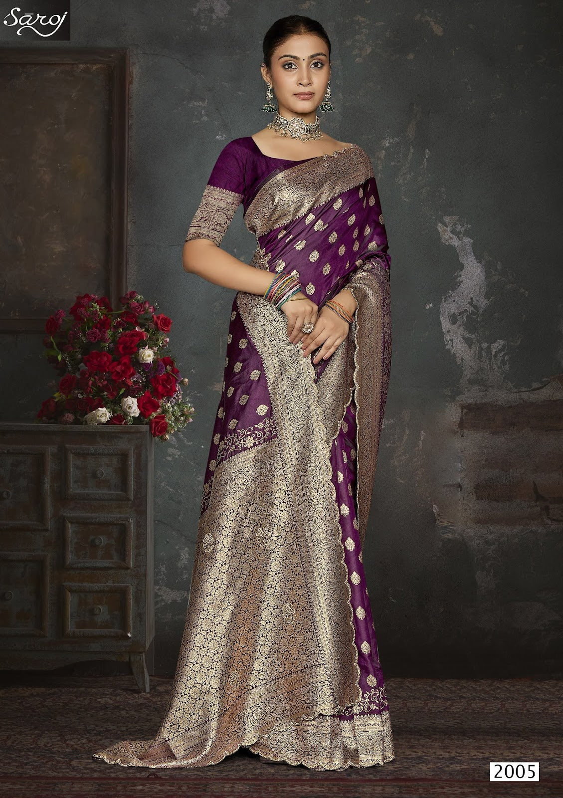 Arzoo Silk Jharkan Vol 2 Saroj Sarees Manufacturer Ahmedabad