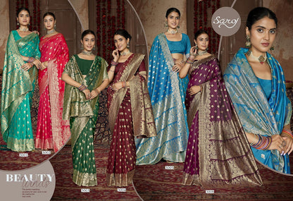 Arzoo Silk Jharkan Vol 3 Saroj Sarees Supplier Ahmedabad