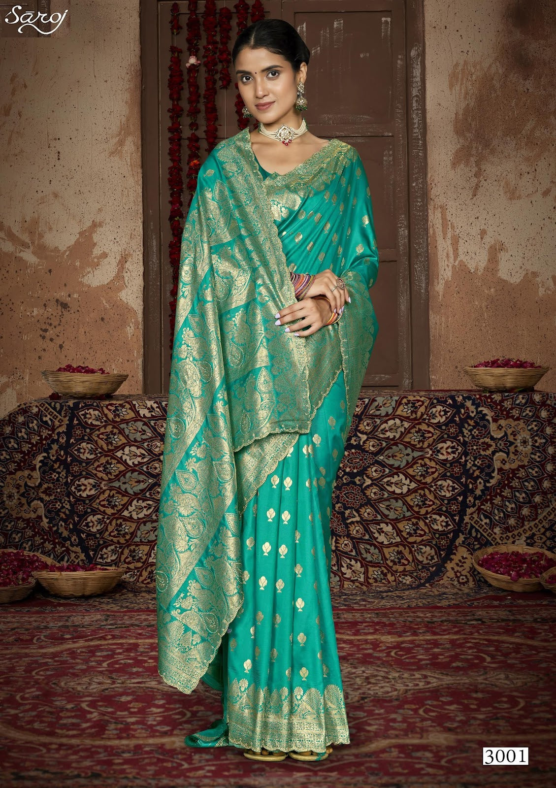 Arzoo Silk Jharkan Vol 3 Saroj Sarees Supplier Ahmedabad