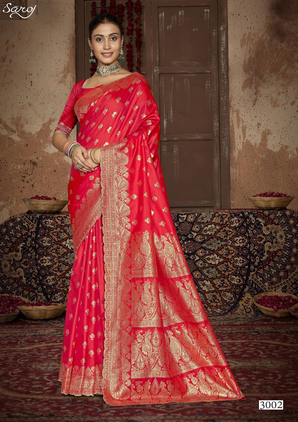 Arzoo Silk Jharkan Vol 3 Saroj Sarees Supplier Ahmedabad