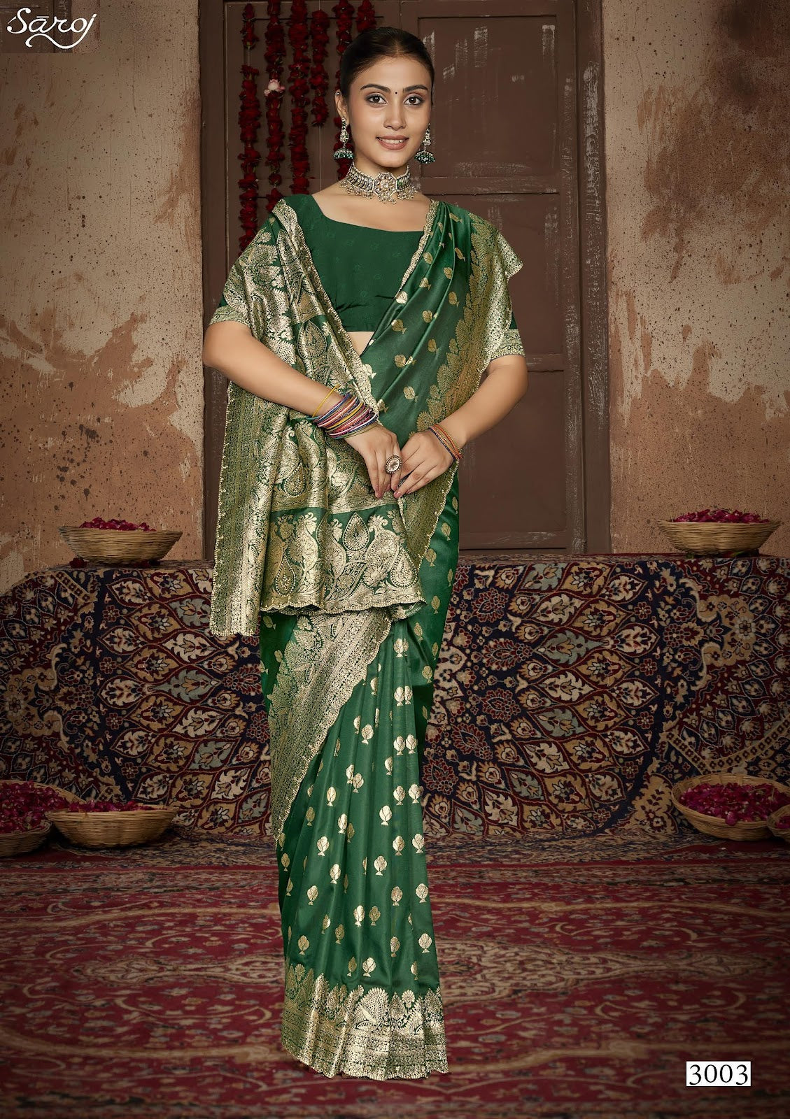 Arzoo Silk Jharkan Vol 3 Saroj Sarees Supplier Ahmedabad