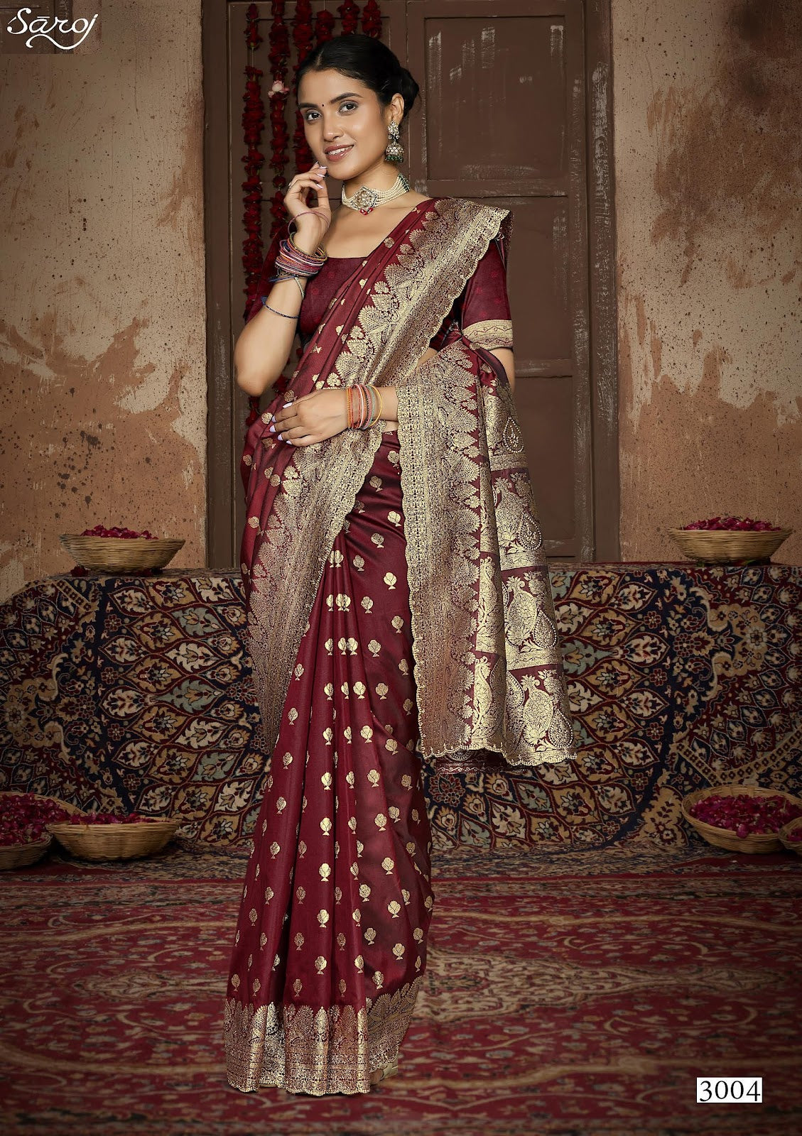 Arzoo Silk Jharkan Vol 3 Saroj Sarees Supplier Ahmedabad