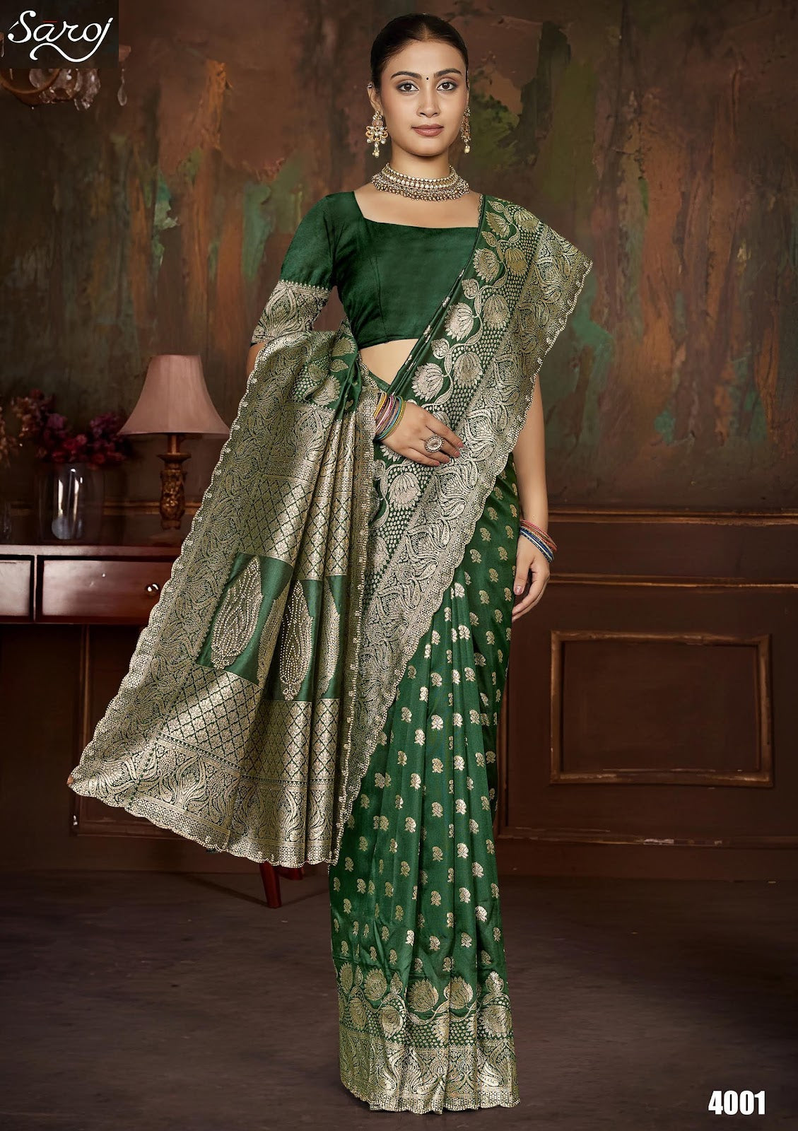 Arzoo Silk Jharkan Vol 4 Saroj Sarees Exporter Ahmedabad