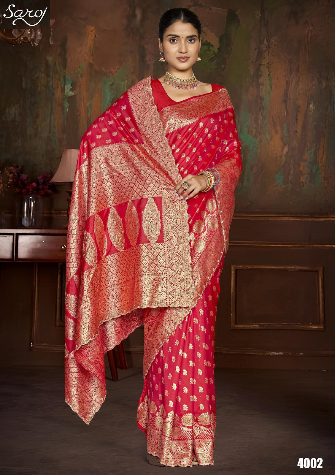 Arzoo Silk Jharkan Vol 4 Saroj Sarees Exporter Ahmedabad