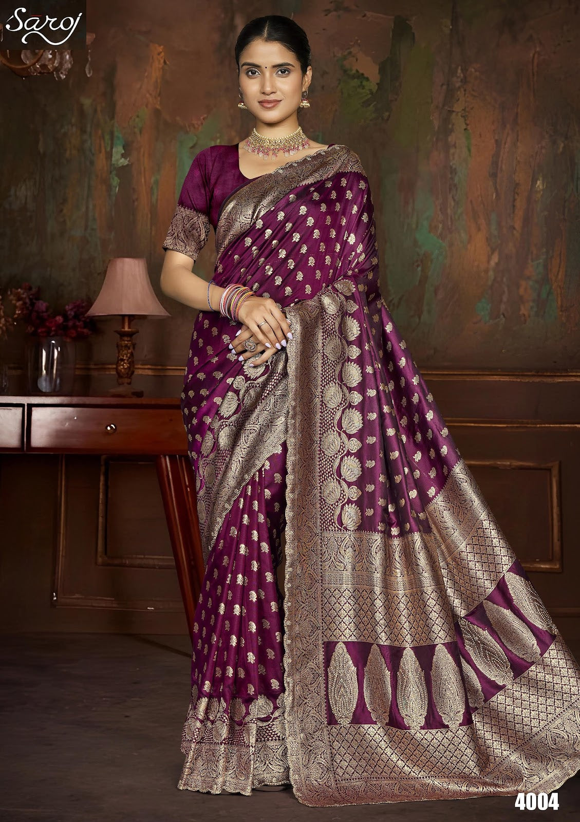 Arzoo Silk Jharkan Vol 4 Saroj Sarees Exporter Ahmedabad