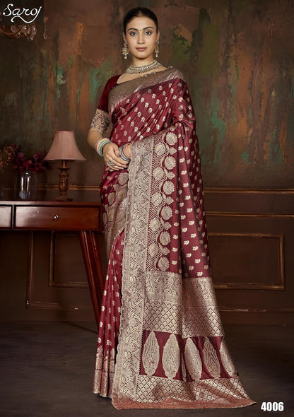 Arzoo Silk Jharkan Vol 4 Saroj Sarees Exporter Ahmedabad