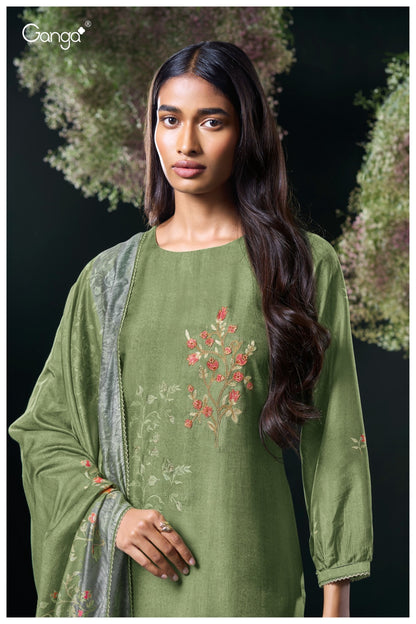 Asavari 3083 Ganga Premium Bemberg Plazzo Style Suits Exporter India