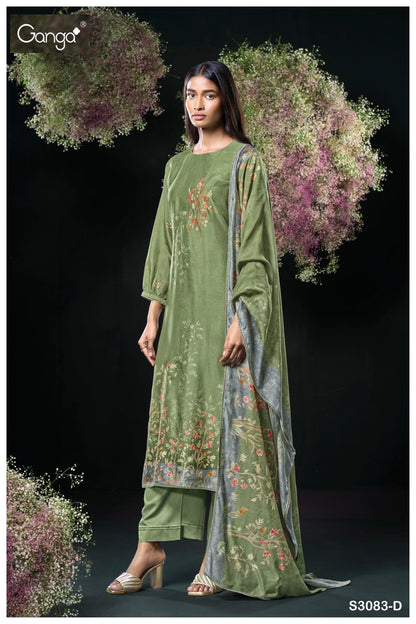 Asavari 3083 Ganga Premium Bemberg Plazzo Style Suits Exporter India