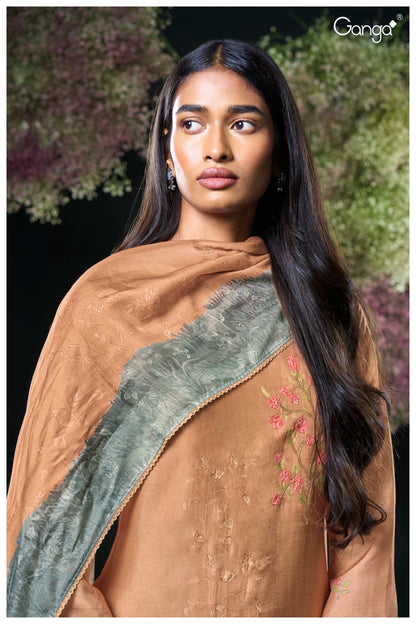 Asavari 3083 Ganga Premium Bemberg Plazzo Style Suits Exporter India