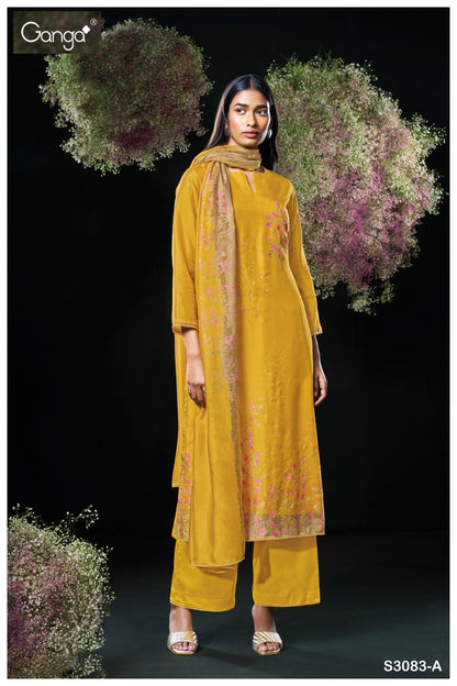 Asavari 3083 Ganga Premium Bemberg Plazzo Style Suits Exporter India