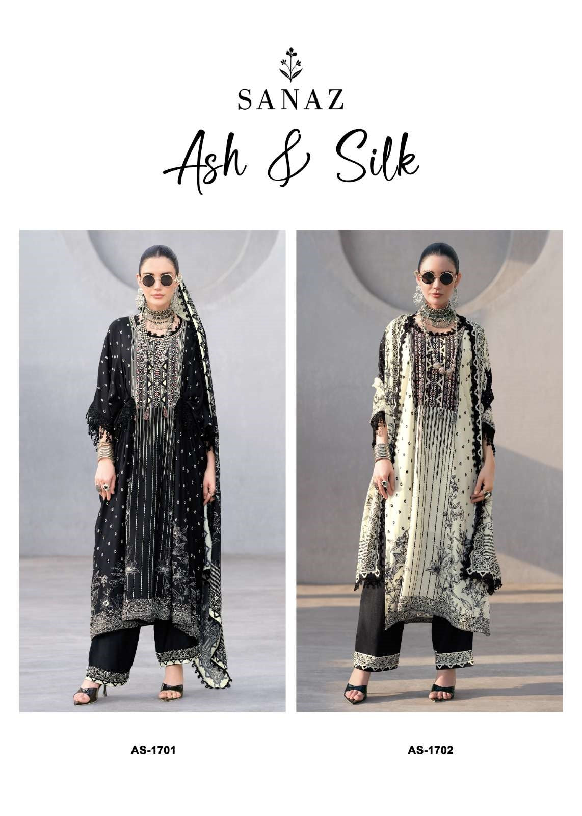 Ash And Silk Sanaz Viscose Muslin Pakistani Salwar Suits Manufacturer India