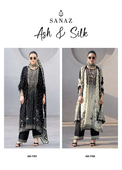 Ash And Silk Sanaz Viscose Muslin Pakistani Salwar Suits Manufacturer India