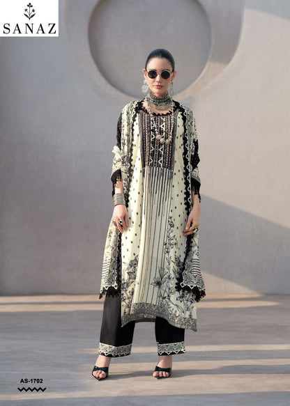 Ash And Silk Sanaz Viscose Muslin Pakistani Salwar Suits Manufacturer India