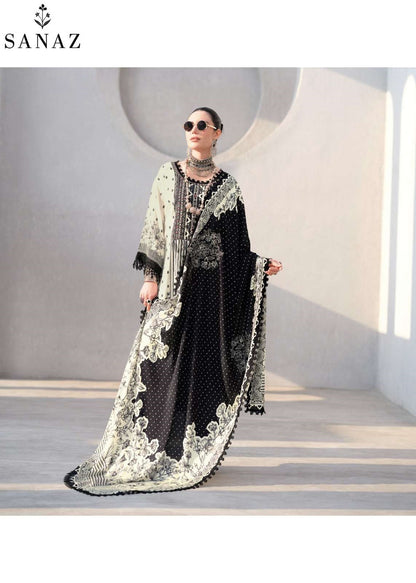 Ash And Silk Sanaz Viscose Muslin Pakistani Salwar Suits Manufacturer India