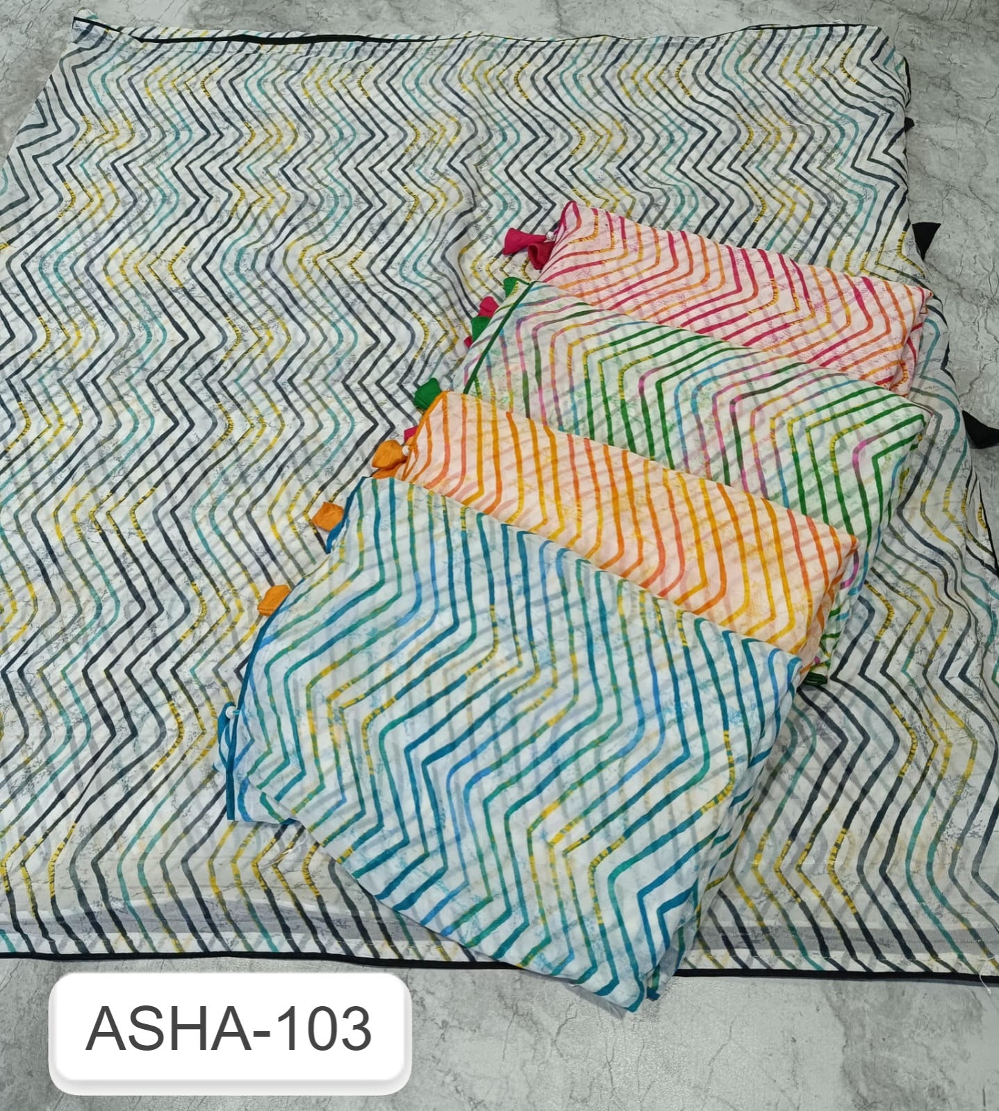 Asha 103 Kalpveli Chiffon Sarees Wholesale Price