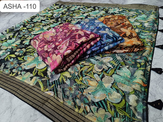 Asha 110 Kalpveli Georgette Sarees Exporter Ahmedabad