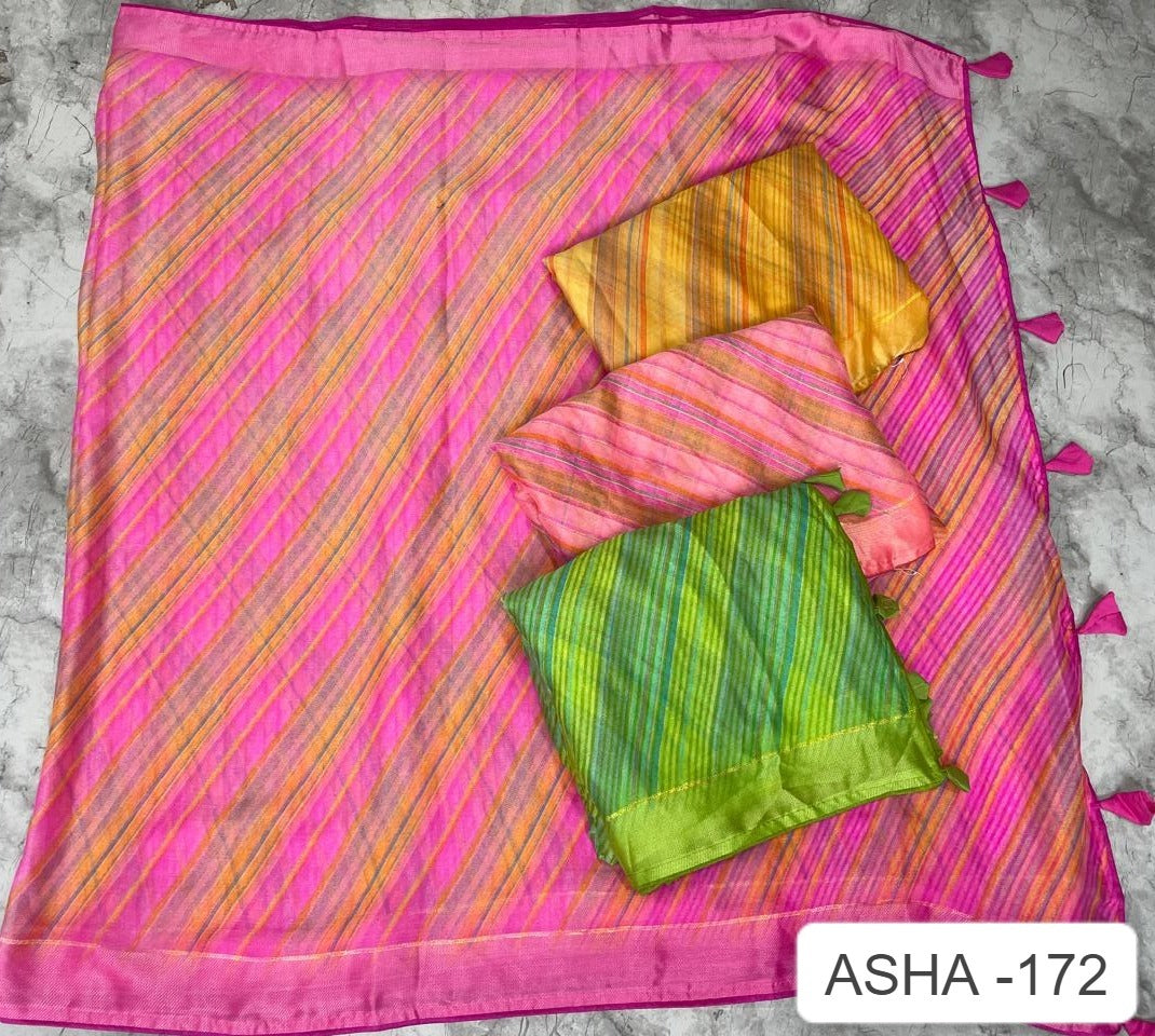 Asha 172 Kalpveli Moss Sarees Exporter Ahmedabad