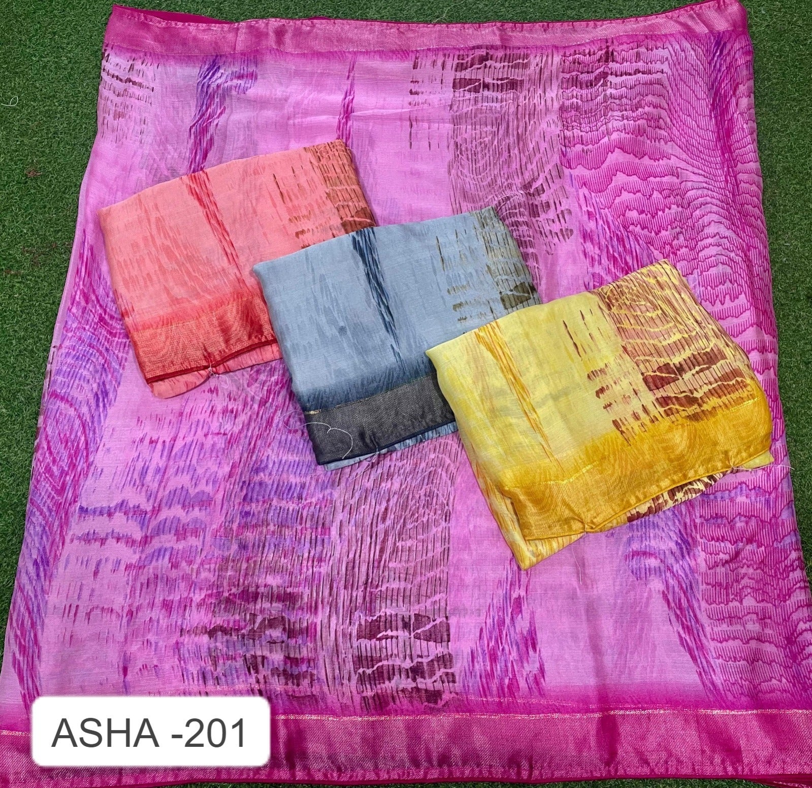 Asha 201 Kalpveli Mono Georgette Sarees Exporter