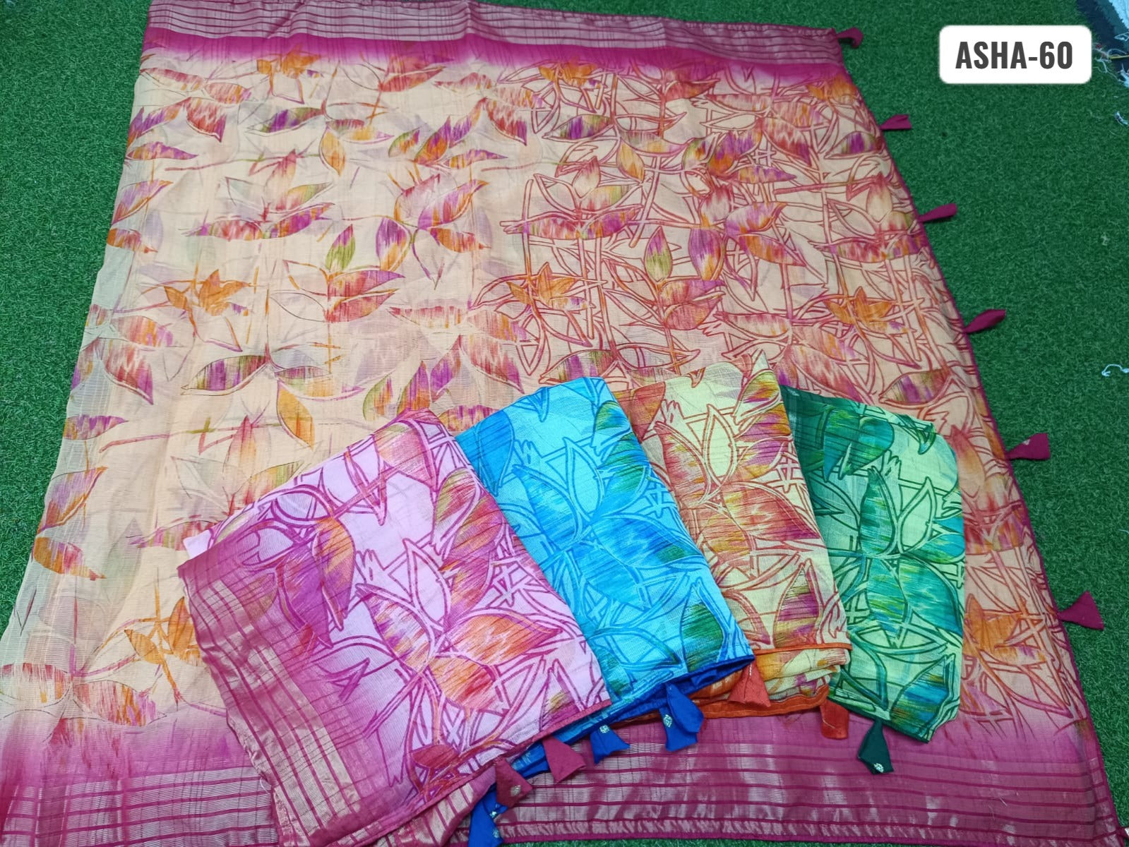 Asha 60 Kalpveli Nilgiri Chiffon Sarees