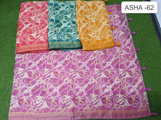 Asha 62 Kalpveli Chiffon Sarees