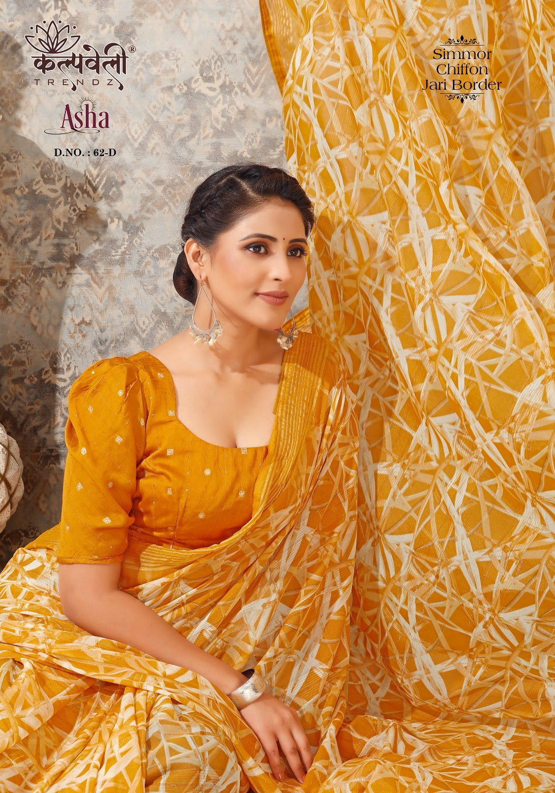 Asha 62 Kalpveli Chiffon Sarees