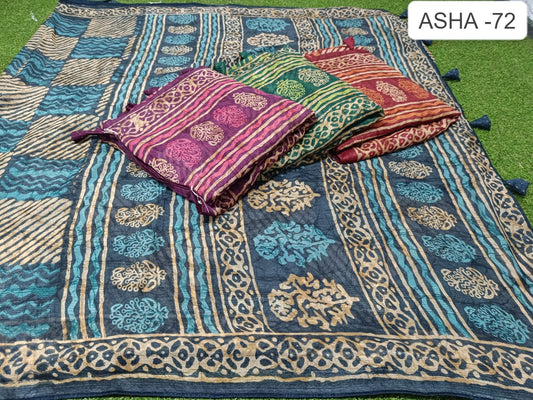 Asha 72 Kalpveli Simmer Sarees