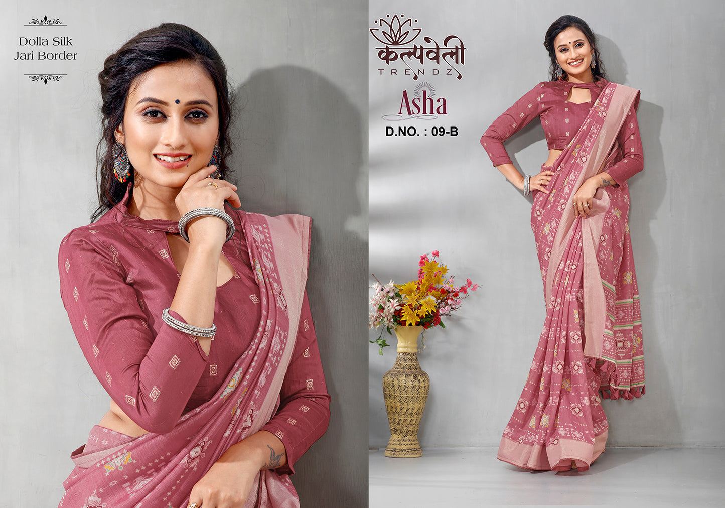 Asha 9 Kalpveli Dola Silk Sarees