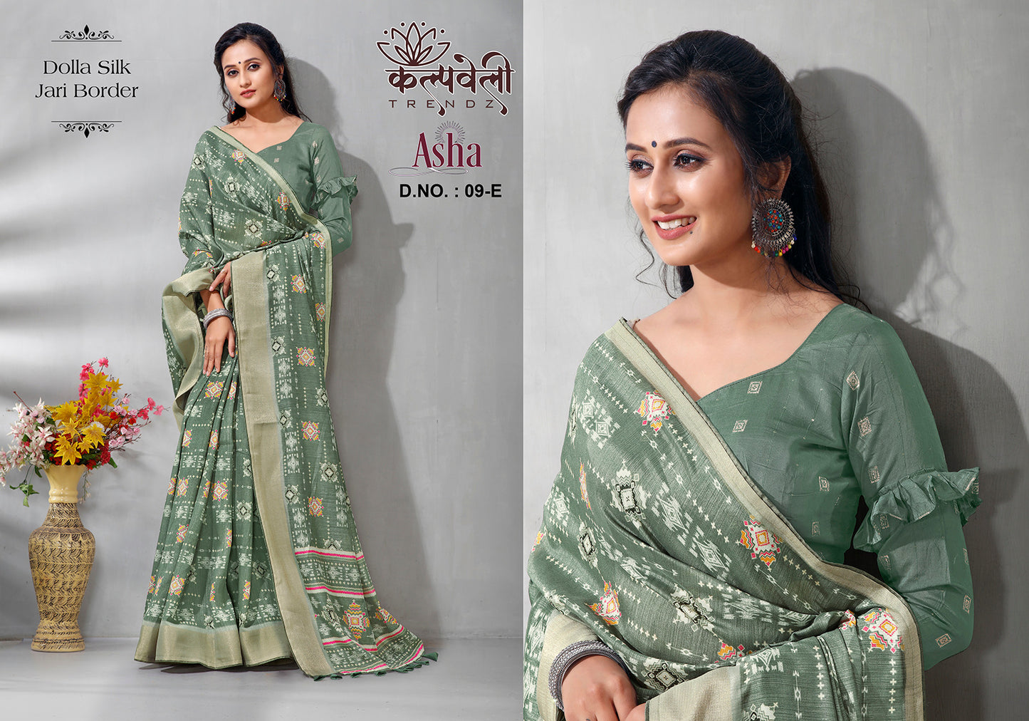 Asha 9 Kalpveli Dola Silk Sarees