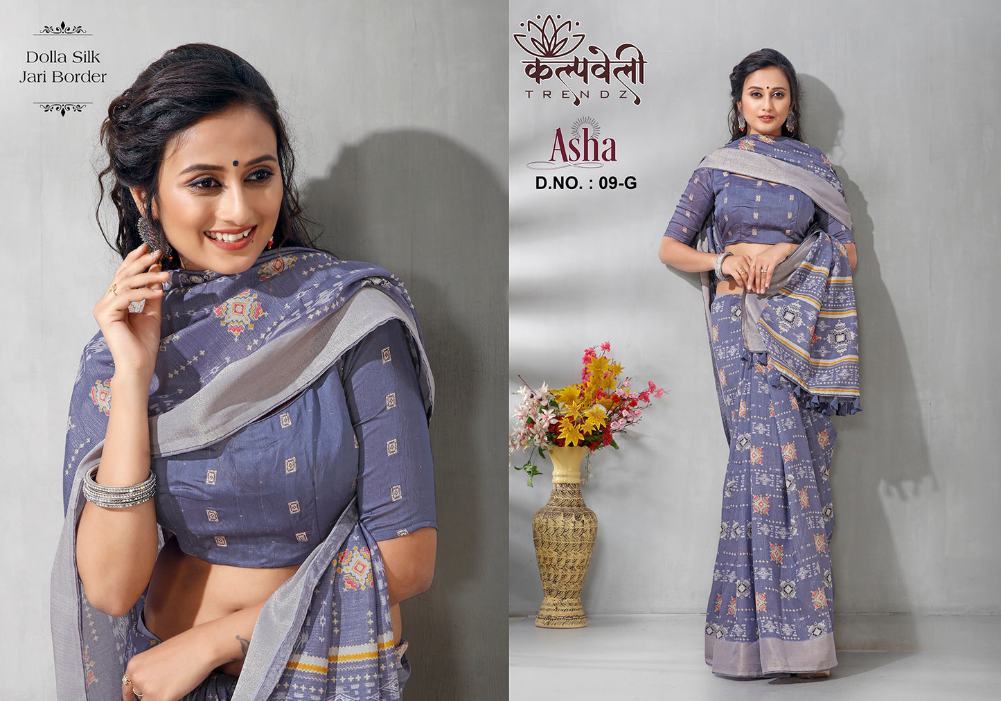 Asha 9 Kalpveli Dola Silk Sarees