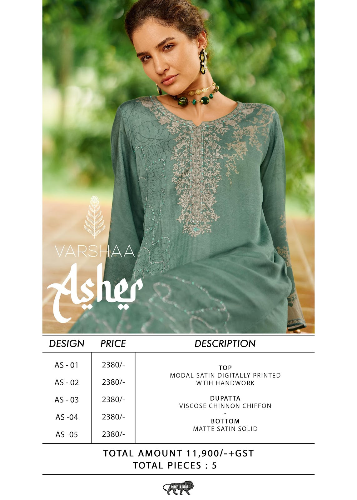 Asher Varshaa Modal Pant Style Suits Wholesale Price