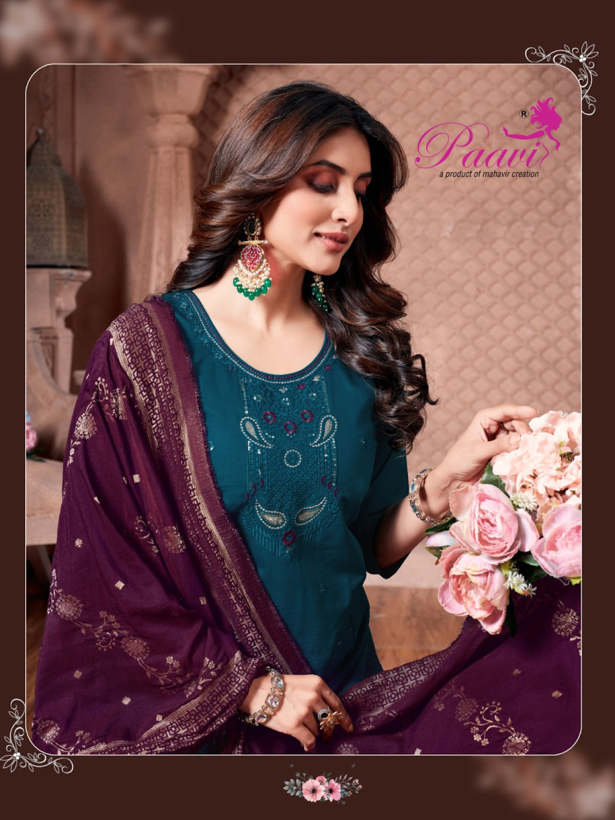 Ashi Paavi Vertican Readymade Pant Style Suits Wholesaler India