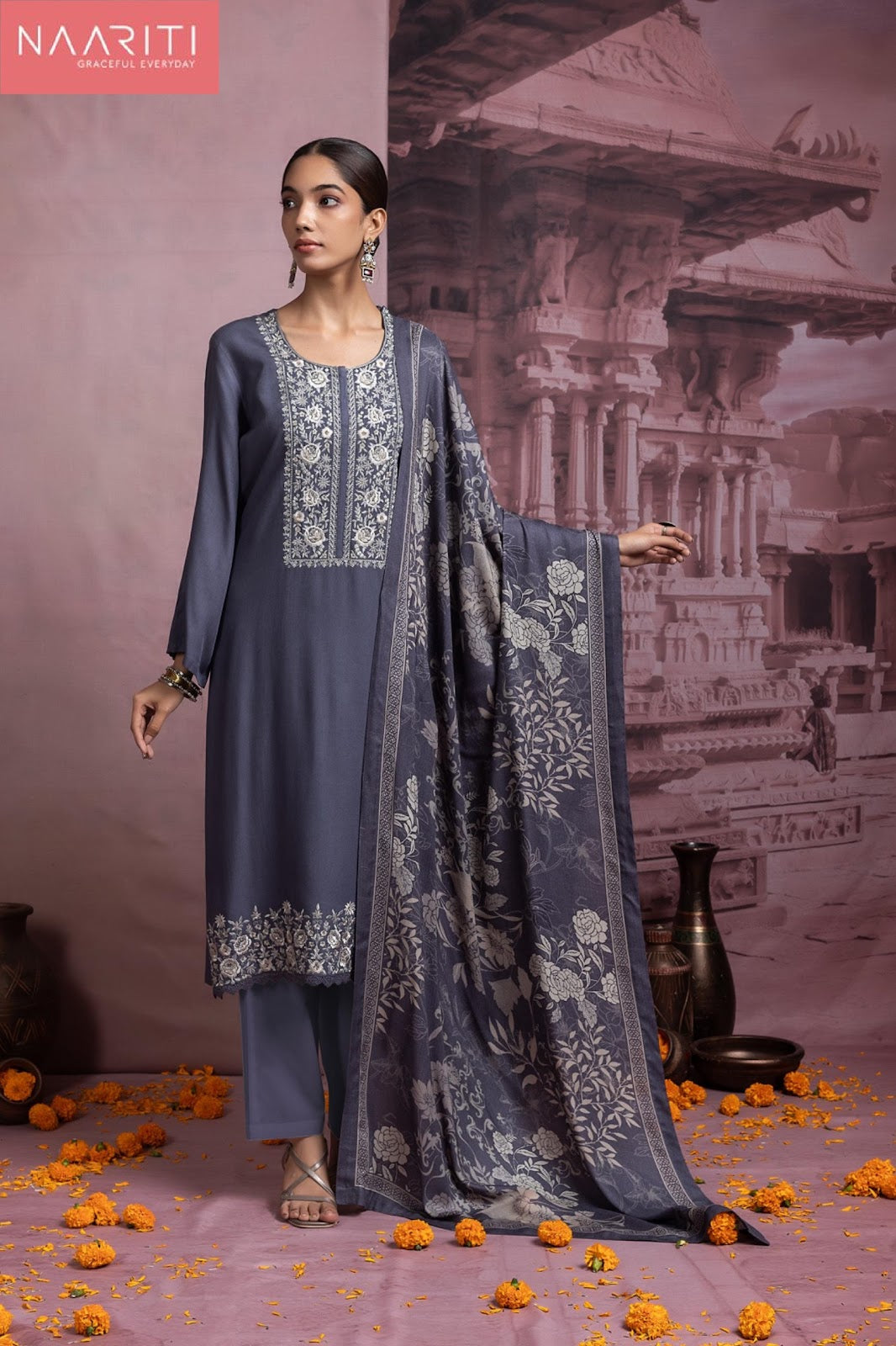 Ashika Naariti Pashmina Suits Supplier