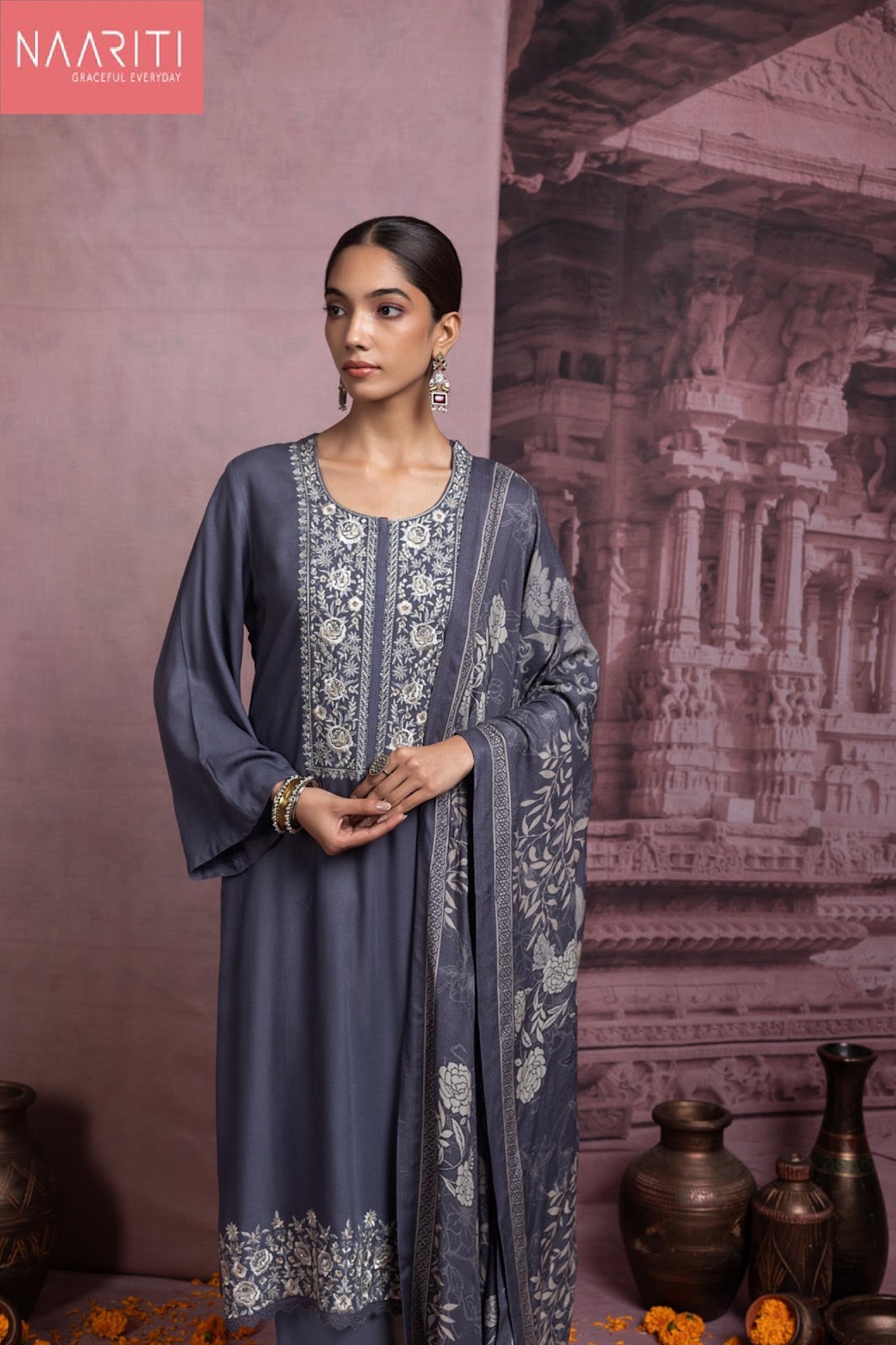 Ashika Naariti Pashmina Suits Supplier