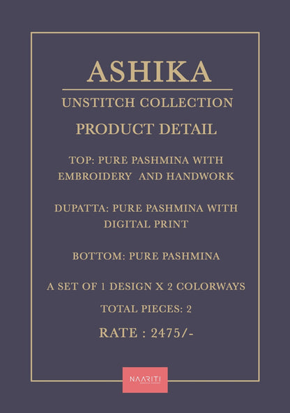 Ashika Naariti Pashmina Suits Supplier