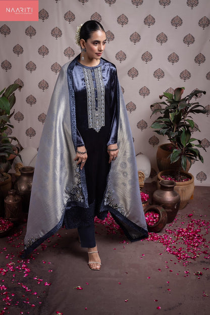 Ashkya Naariti Velvet Suits Manufacturer Gujarat