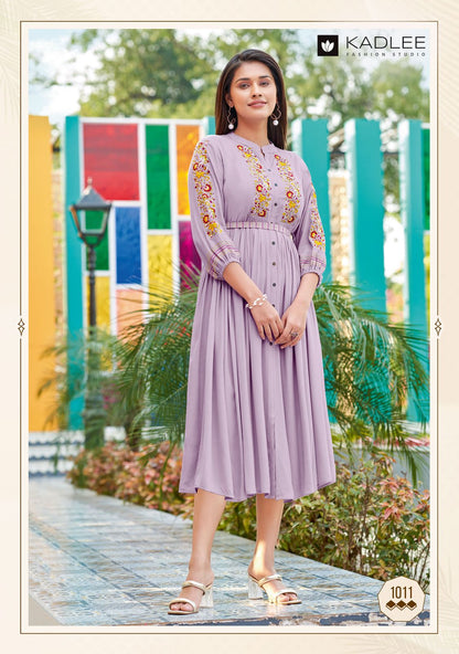 Aashmin Vol 2 Kadlee Rayon One Piece Supplier India